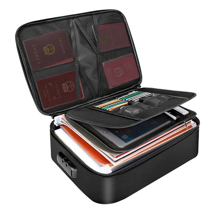 Fireproof & Waterproof Document Bag — Protect Your Most Important Papers